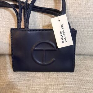 Telfar Dark Blue Mini Bag